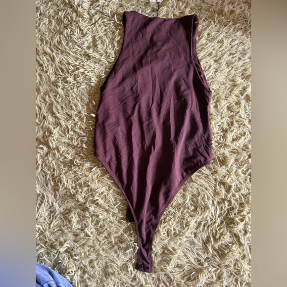 Zara - Sleeveless Brown Bodysuit - Picture 2 of 5